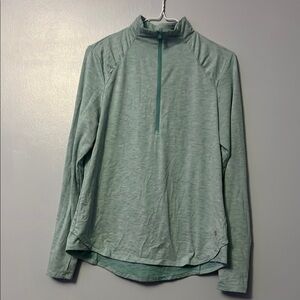 Teal Quarter-Zip Pullover